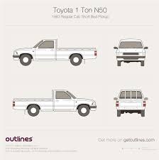 So im getting an 1983 toyota trailblazer 22r solid front axle all the interior room you will ever need it is a the clutch??? 1983 Toyota 1 Ton N50 Regular Cab Short Bed Pickup Truck Drawings Download Vector Blueprints Outlines