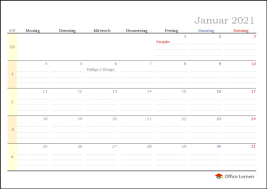 Kalender 2021 ferien niedersachsen feiertage. Kostenlose Kalendervorlagen 2021 Fur Word Und Excel Office Lernen Com