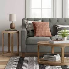 Castalia Round Accent Table Natural Wood Threshold In 2020 Coffee Table Wood Natural Wood Coffee Table Round Accent Table
