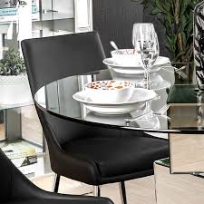 furniture of america rubo modern chrome