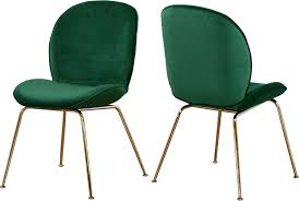 Paris Green Dining Chair 785 Meridian Furniture Dining Chairs In 2020 Velvet Dining Chairs Rustic Dining Furniture Dining Chairs