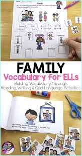 Family Vocabulary Activities Esl For Beginning Ells Vocabulary Activities Oral Language Activities English Language Learners Activities