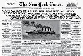 the sinking of the lusitania