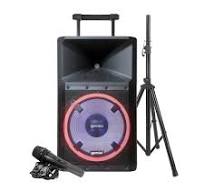 Gemini 2200 -Watt Bluetooth Indoor Portable Speaker in Black 1 Speaker Set