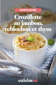 Croziflette Au Jambon Reblochon Et Thym Recette Croziflette Reblochon Recette