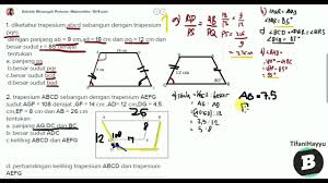 Soal 21 seorang pemuda menghitung lebar sungai dengan menancapkan tongkat di b, c, d dan e. Mencari Besar Sudut Trapesium Jika Diketahui Panjang Sisi Dan Salah Satu Sudutnya Youtube