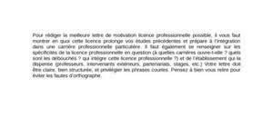 Lettre de motivation parcoursup licence informatique : Exemple De Lettre De Motivation Gratuite Pour Entrer En Licence A L Universite
