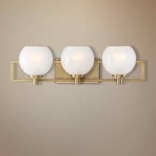 Free shipping on all textiles. Cowen 24 Wide Brushed Gold 3 Light Vanity Bath Light 71j54 Lamps Plus