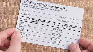 The cards will be sent out as part of vaccination kits from operation warp speed, according to a photo caption accompanying the image. Fbi Warns Against Covid 19 Vaccine Card Fraud Newscentermaine Com