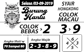 Syair Togel Hongkong Hari Ini 03 September 2019 22 Agustus 10 September September