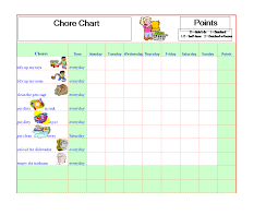 chore chart template in excel templates at