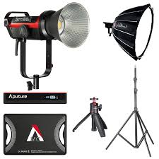 Youtuber Studio Continuous Led Video Light Kit Aputure 300d Ii Dome Ii Mc Rgbww Mini Tripod Light Stand Tiyana Incorporation Official Aputure India Distributor
