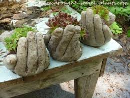 Add a little color to the concrete mixture and draw attention to your favorite flowers and landscaping. How To Make Cement Hand Planters The Whoot