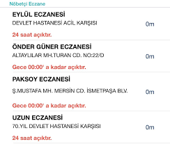 Size en yakın nöbetçi eczaneyi bulmaya mersin daki i̇lçeleri seçerek başlayabilirsiniz! Facebook
