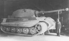 VK 45.02 (H) (proto-Tiger II) mock-up at Krupp, with coincidence  rangefinder hood visible : rTankPorn