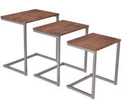 A Set Of Nesting Tables That Turns Any Sofa Into A Comfy Work Space In 2020 Coffee Table Furniture Modern Home Furniture End Table Sets