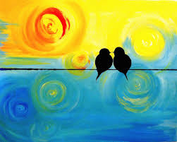 Bird On A Wire Movie Vancouver Swirly Birds On A Wire At Essex Lower East Side Teambigapple Painting Wine And Canvas Paint Nite
