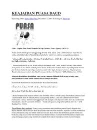 Maybe you would like to learn more about one of these? Keajaiban Puasa Daud