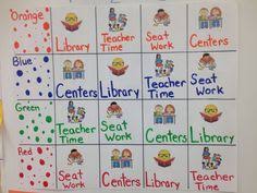 11 Best Center Rotation Charts Images Kindergarten