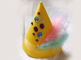 Children Can Decorate Their Own Party Hat Materials Any Plain Hat Jewels Stickers Glue Feathers Ribbons Party Hat Craft New Year S Crafts Hat Crafts