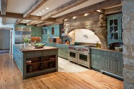 Rustic Farmhouse Kitchen With Custom Wood And Stone Range Hood In Pennsylvania I W Farmhouse Kitchen Design Rustic Farmhouse Kitchen Modern Farmhouse Kitchens