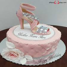 Say happy birthday mummy to your mother, and your gesture will touch her. Best Sandals Birthday Wish Name Cake Enamewishes