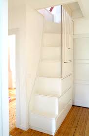 Wenn die einzelnen elemente fertig sind, kannst du anfangen, diese zu deiner treppe zusammenzusetzen. Platzsparende Treppe Mit Stauraum Platzsparende Treppe Mit Stauraum The Post P Kleiner Raum Schlafzimmer Treppe Selber Bauen Treppen Design