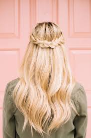 French Braid Half Crown A Beautiful Mess Braided Hairstyles Crown Hairstyles French Braid