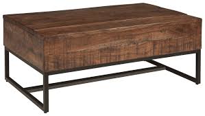 This charming, rustic coffee table boasts a warm plank design enlivened. Hirvanton Lift Top Cocktail Table T842 9 Accent Tables Pruitt S Fine Furniture