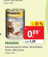 Bei den bewertungen wurden die erfahrungen zu premiere katzenfutter inkl. Premiere Angebot Bei Fressnapf