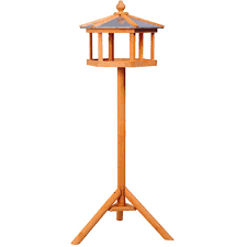 Séparation en plastique à placer directement sur le perchoir horizontal. Mangeoire Sur Pied Nichoir A Plateau Station A Oiseau Bois Pour Exterieur 113 Cm D3 0006