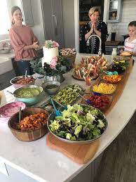 Fiesta Baby Shower Taco Salad Bar Karins Kottage