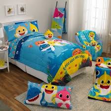 Pinkfong Baby Shark 46 X60 Shark Bait Throw Blanket In 2020 Toddler Boy Room Decor Shark Theme Room Shark Kids Room