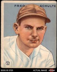 1933 Goudey #190 Fred Schulte Senators 1.5