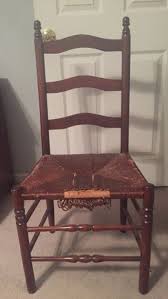 Weaving A Ladder Back Chair Seat With Fiber Rush Ladder Back Chairs Diy Furniture Chair Old Chairs