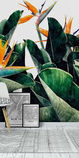 Bird Of Paradise Drawing Funny Paradise Bird Wall Mural Bird Wallpaper Bird Drawings Bird Painting Diy