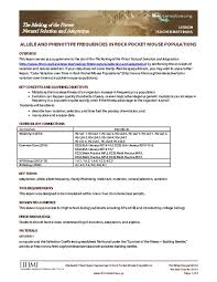 Allele And Phenotype Frequencies In Rock Pocket Mouse Populations Lesson Plan For 9th 12th Grade Lesson Planet