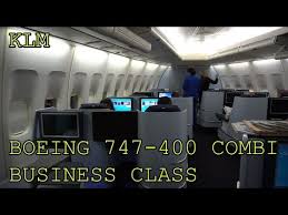 Klm Boeing 747 400 Combi Business Class Lower Deck