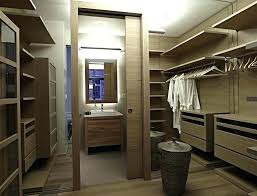 It has a vaulted ceiling and a spacious master bath with dual vanities, glass shower, separate. Bathroom Walk In Closet Designs For A Master Bedroom