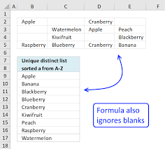 Select the data you want to sort, or do not highlight anything if you wish to sort the entire. Extract Unique Distinct Values A To Z From A Range And Ignore Blanks