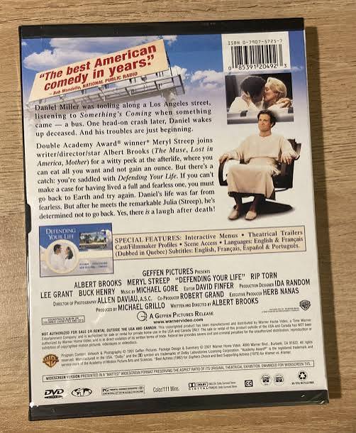 Defending Your Life DVD 1991 Release Albert Brooks & Meryl Streep Brand New
