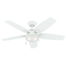 Free the budget and space from a single fan and single light. Hunter Antero 46 Inch Indoor Fresh White Ceiling Fan With Light The Home Depot Canada