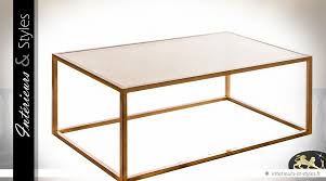 Table Basse Design Metal Dore Et Verre Champagne Interieurs Styles Pour une décoration au look traditionnel, optez pour une table basse en bois. table basse design metal dore et verre