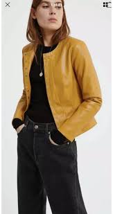 Nwt Zara Faux Leather Long Sleeve Jacket In 2020 Jackets For Women Faux Leather Jackets Leather Jacket