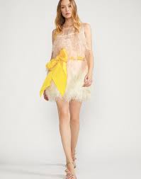 Kitty Ombre Feather Party Dress Mini Dress Dresses Feather Dress