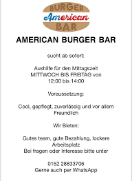 Check spelling or type a new query. American Burger Bar Home Unterhaching Menu Prices Restaurant Reviews Facebook