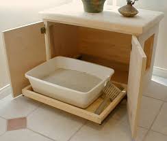 Cat enters thru cat door from house. Great Idea Modern Cat Furniture Litter Box Covers Cat Litter Box