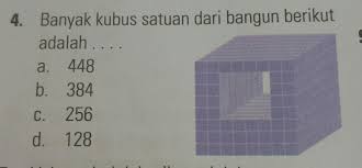 Menghitung volume kubus atau balok kubus satuan dapat menggunakan rumus untuk kubus volume = r x r x r dimana r adalah rusuk. Banyak Kubus Satuan Dari Bangun Berikut Adalah Brainly Co Id