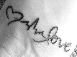 Herzschlag Frequenz Love Sternenkinder Tattoo Herzschlag Tattoo Tattoo Oberschenkel