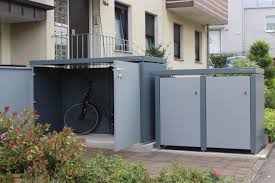 Fahrradgarage Mlltonnenbox Kombination Kleingarage Kombiniert Perfekte Cortinox Ergnzt Wnsche Setzt Eine Ihre Von With Images Bike Storage Carport Bike Locker